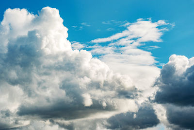 Low angle view of clouds in sky