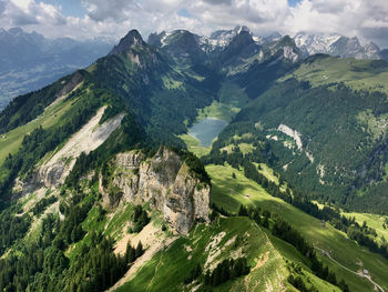 High angle view of valley