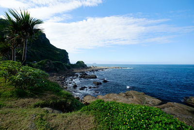 Rocky sea shore. a place between naya rock and bitou cape of the north east coast of taiwan.