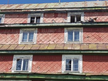 Low angle view of residential building