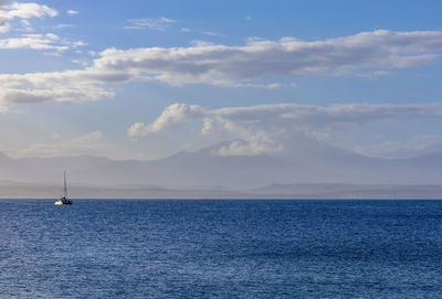 Scenic view of sea against sky