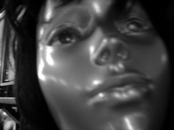 Close-up portrait of young woman