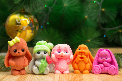 Close-up of christmas decorations