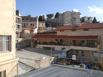 Residential buildings in town