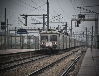 Railroad station platform