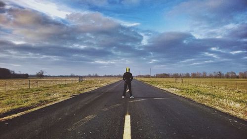 Country road passing through landscape