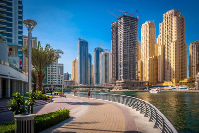 Modern cityscape against sky