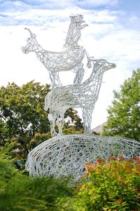 Low angle view of statue