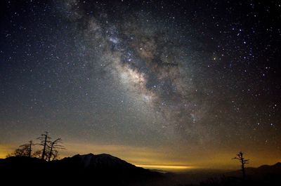 Low angle view of sky at night