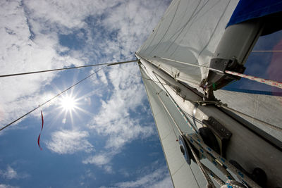 Cropped image of boat against sky