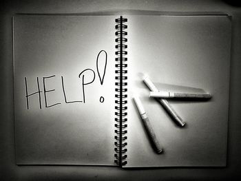 Close-up of text on paper