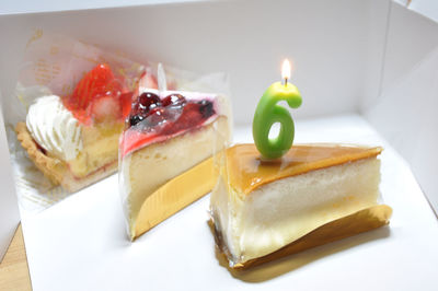 Close-up of cake on plate