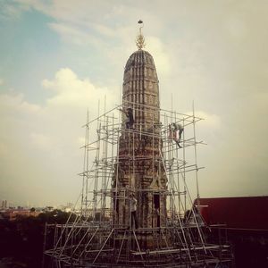 Low angle view of building against sky