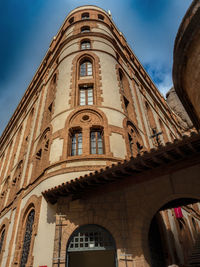 Low angle view of historical building against sky