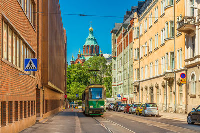 View of city street