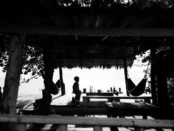 People sitting on table