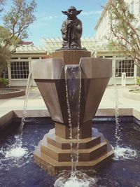 Fountain in water