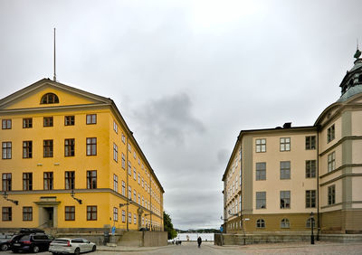The wrangel palace wrangelska palatset during day in summer, stockholm, sweden, europe