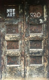 Full frame shot of closed door