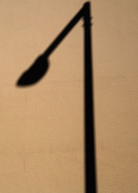 Close-up of shadow on floor