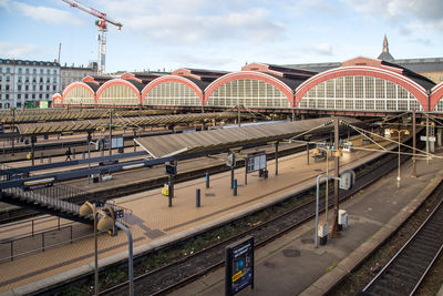 Railroad tracks against sky