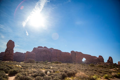 View of rock formations