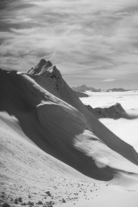 Scenic view of desert against sky