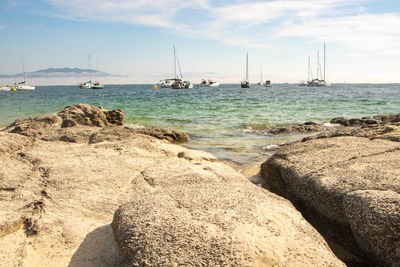 Scenic view of sea against sky