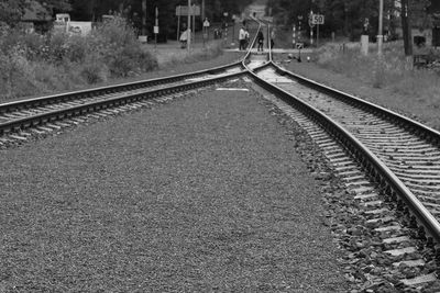 Railway tracks in winter