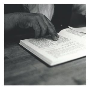 Close-up of cropped book