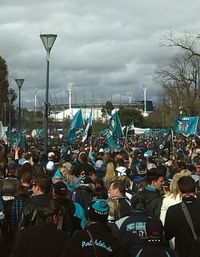 Group of people in stadium