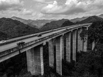 Panoramic shot of bridge against sky