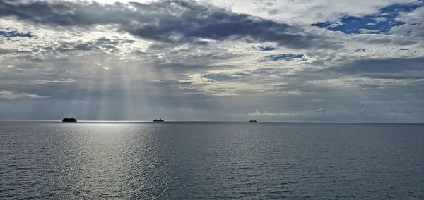 Scenic view of sea against sky