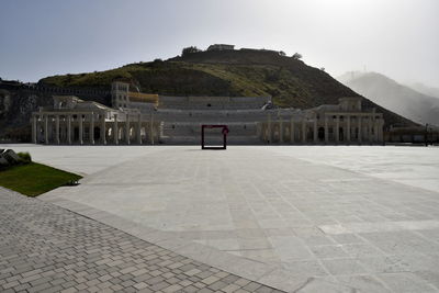 View of castle on mountain