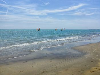 Scenic view of sea against sky