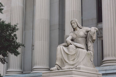 Low angle view of statue