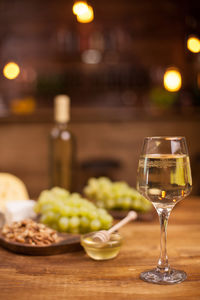 Close-up of food on table