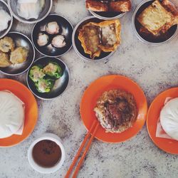 Close-up of served food