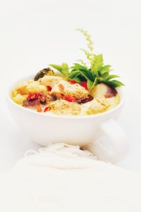 Close-up of noodles in bowl