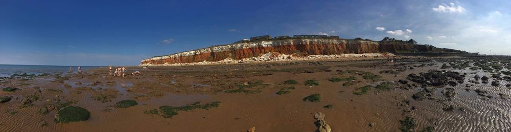 Panoramic view of beach against sky