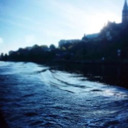 View of waves in sea