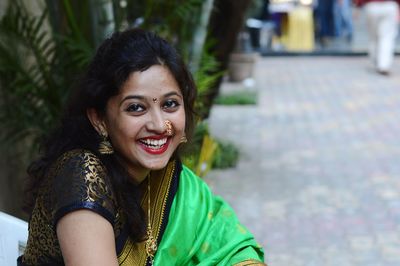 Close-up of young woman