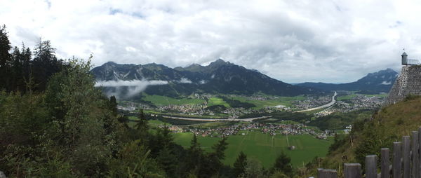 Panoramic view of landscape against sky