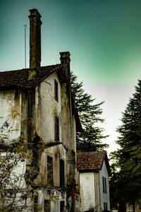 Low angle view of historic building against sky