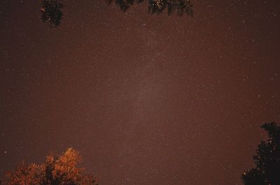 Low angle view of star field