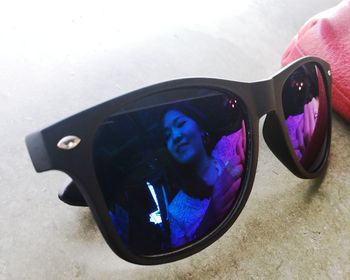 Close-up of sunglasses