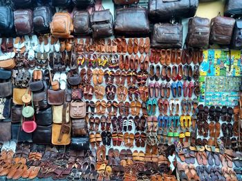 Full frame shot of market stall