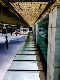 View of underground walkway