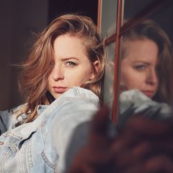 Portrait of beautiful young woman