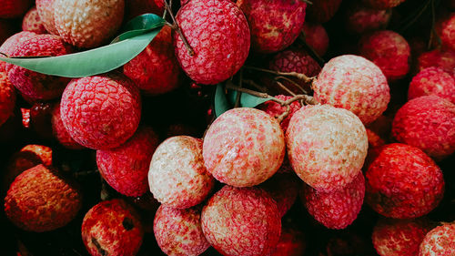 Full frame shot of strawberries